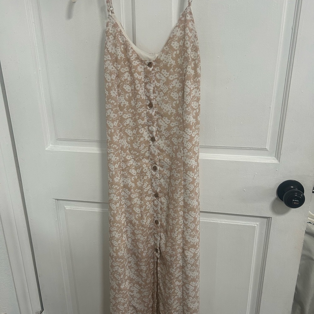 Floral Button-Down Maxi Dress